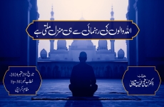 Allah walon ki rehnumai se hi manzil milti hai-by-Prof Dr Hassan Mohi-ud-Din Qadri